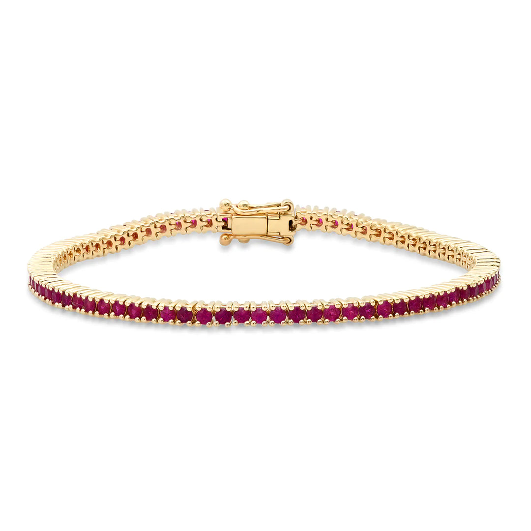 Ruby Tennis Bracelet