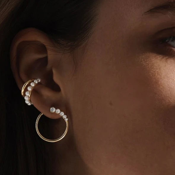 Graduated Hoops Prive Graduated Diamond Hoops