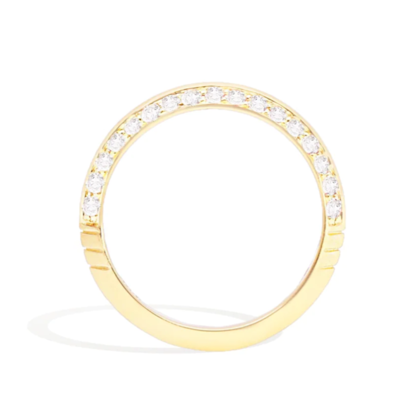 The Crew Knife Edge Stacking Ring - Diamond