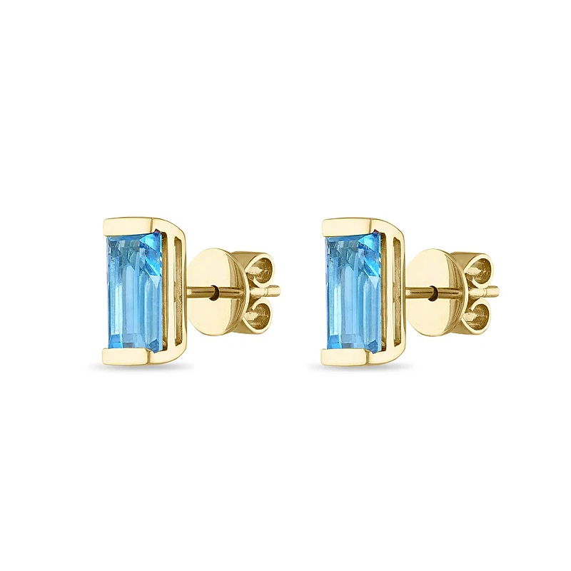 Blue Topaz Bonbon Earrings