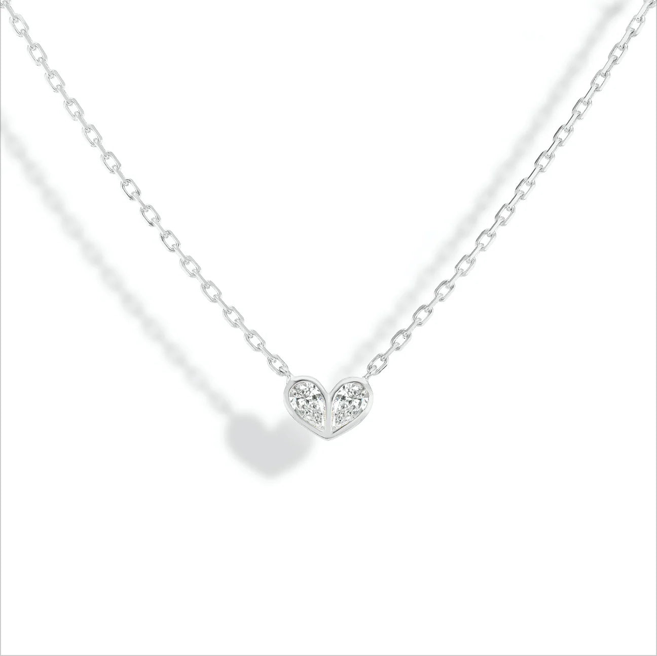 Sweetheart Necklace Diamond & Diamond