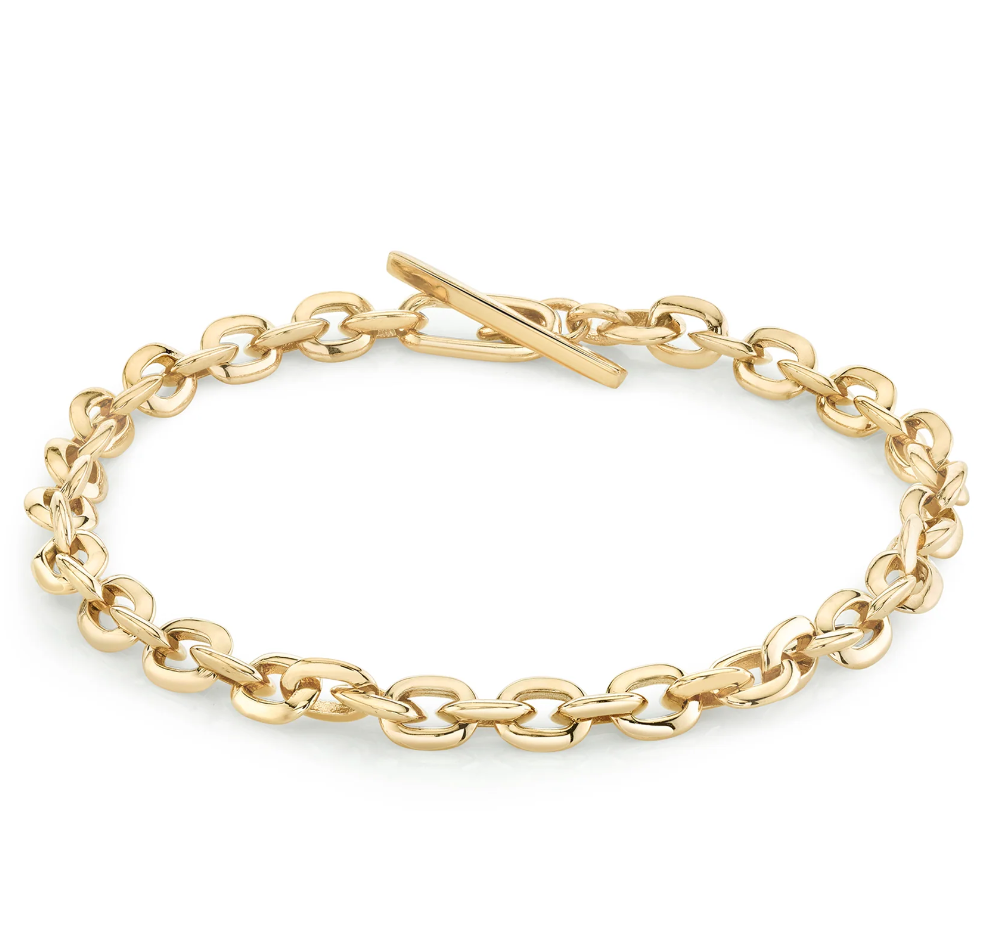 XS Knife Edge Oval Link Bracelet