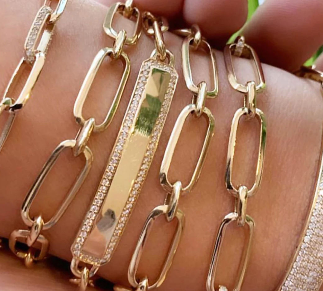 Knife Edge Flat Link Bracelet