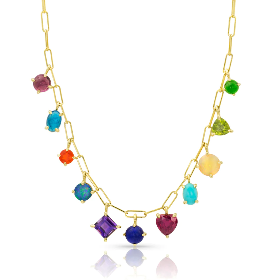 11 Stone Gemfetti Necklace