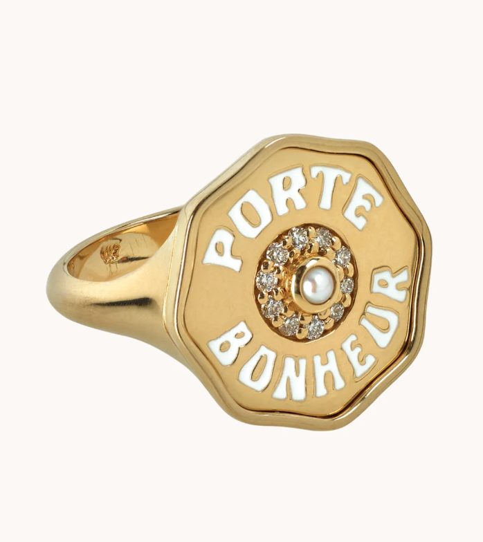 Porte Bonheur Coin Ring