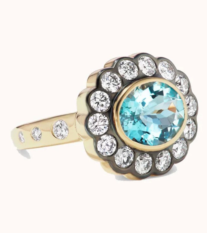 Aquamarine Alexandra Ring