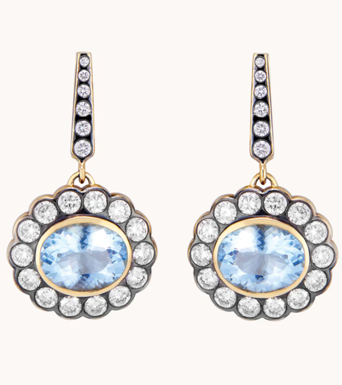 Aquamarine Alexandra Earrings