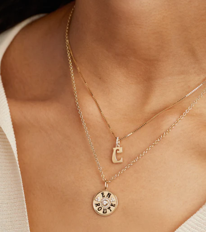 Initial Diamond Necklace