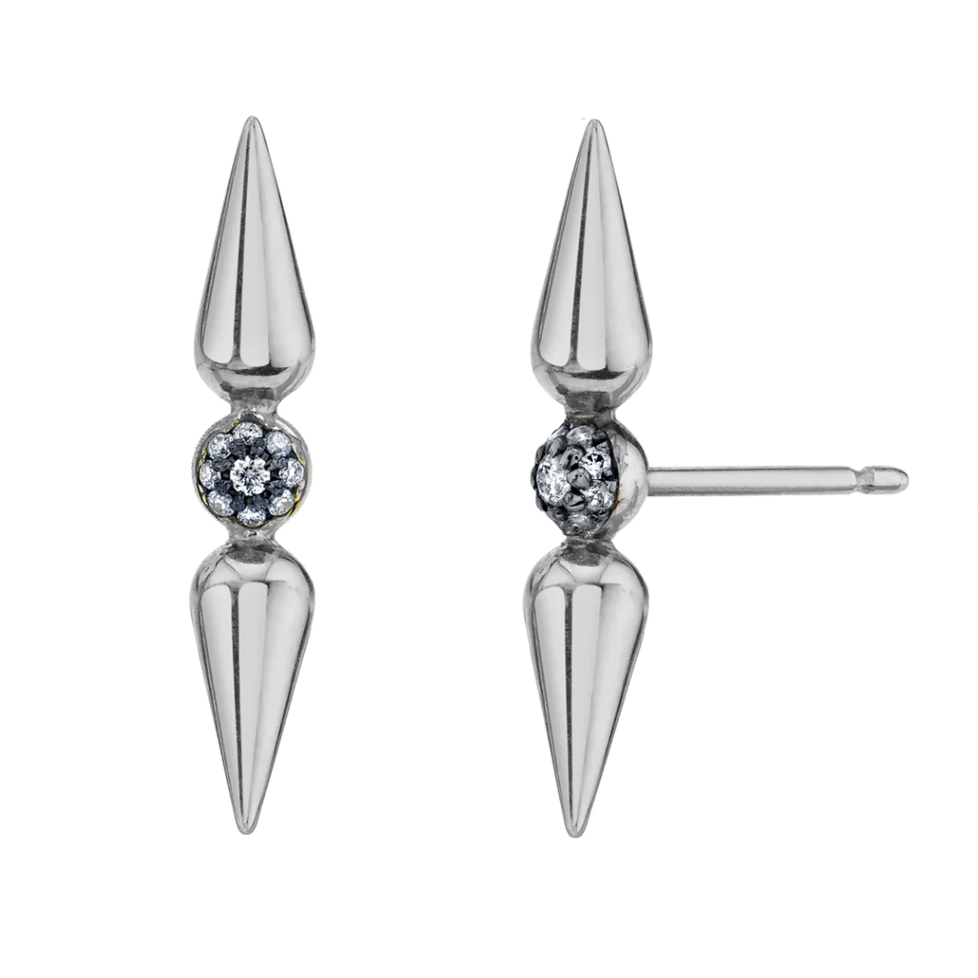 Shirley Pavé Center Spear Studs