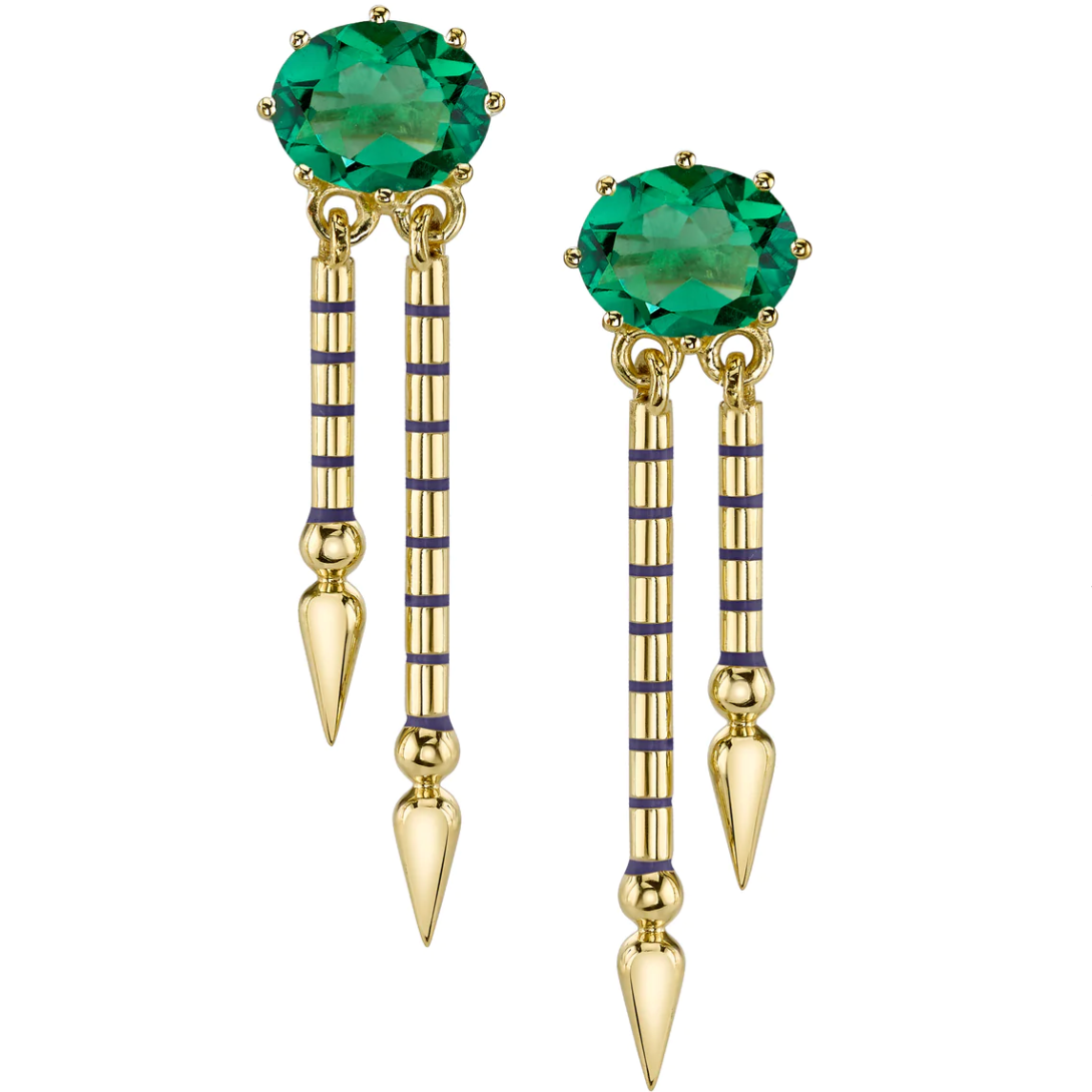 Double Shirley Spear Earrings