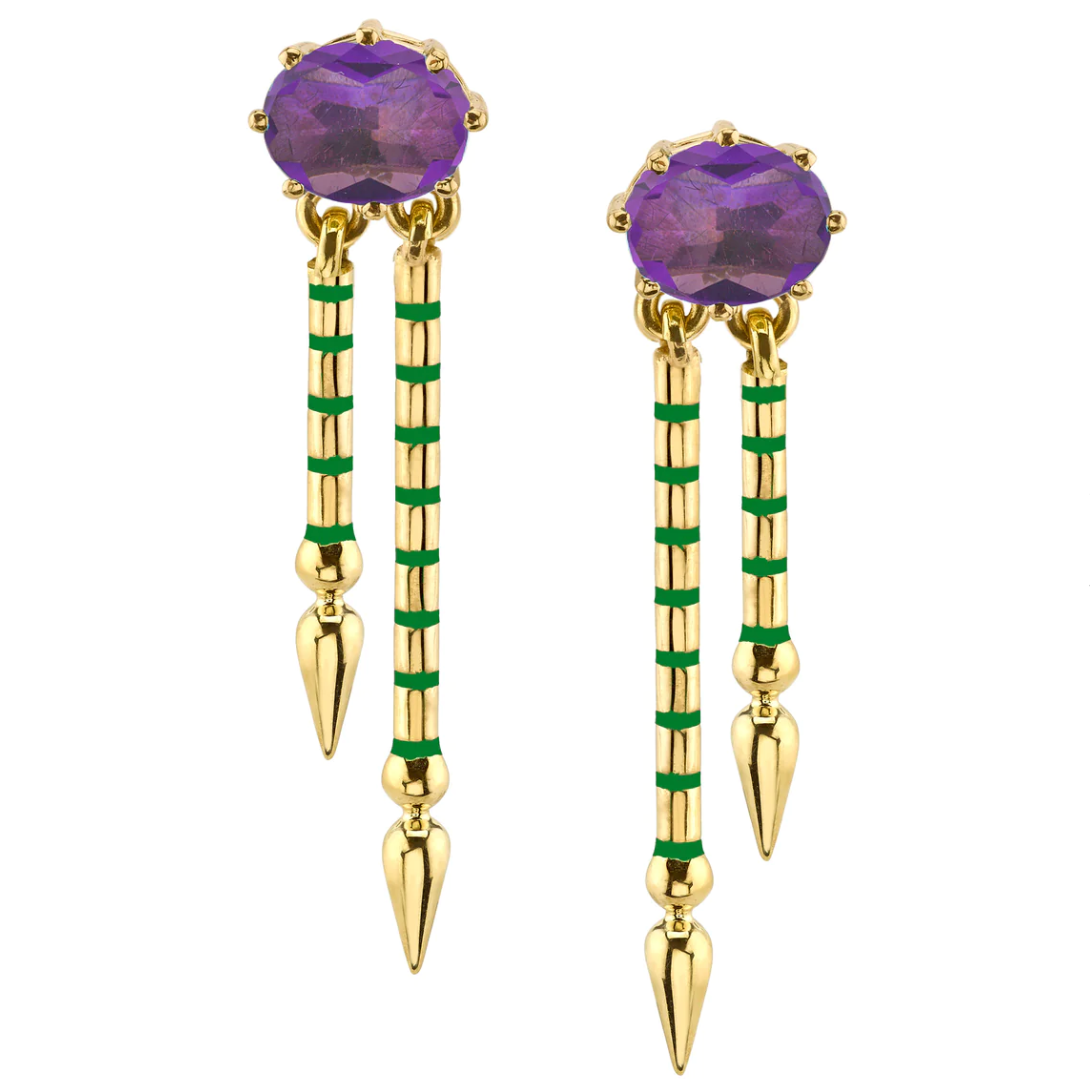 Double Shirley Spear Earrings