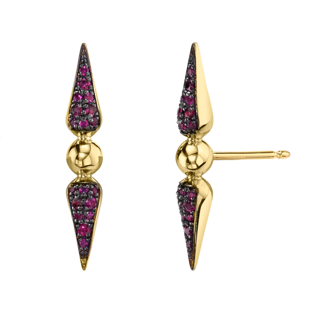 Shirley Pavé Spear Studs