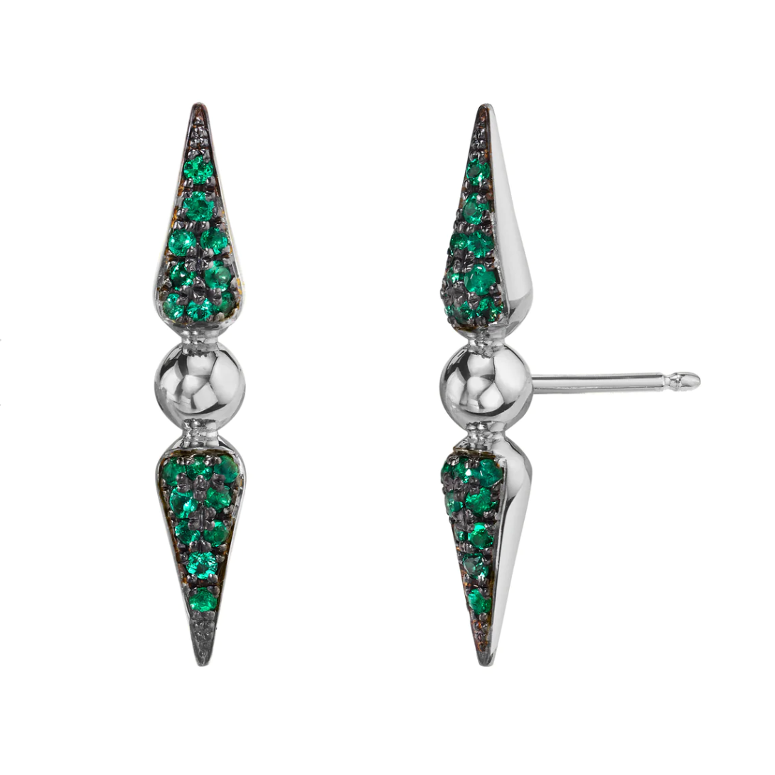 Shirley Pavé Spear Studs