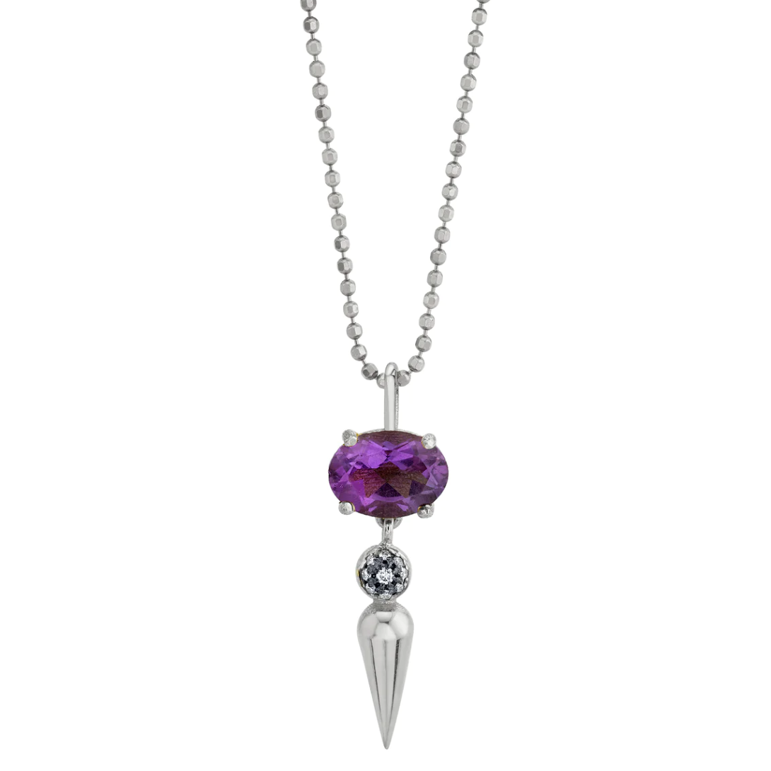 Pavé Center Spear Pendant