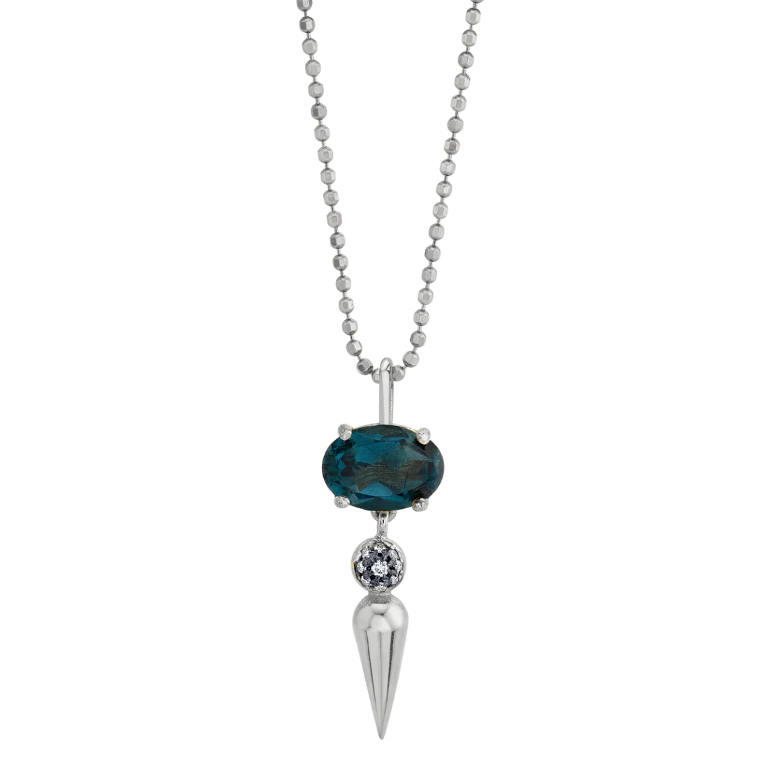 Pavé Center Spear Pendant