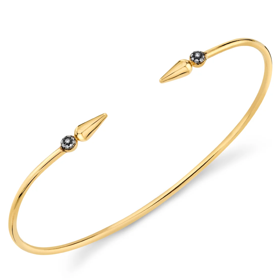 Pavé Center Shirley Diamond Spear Bangle