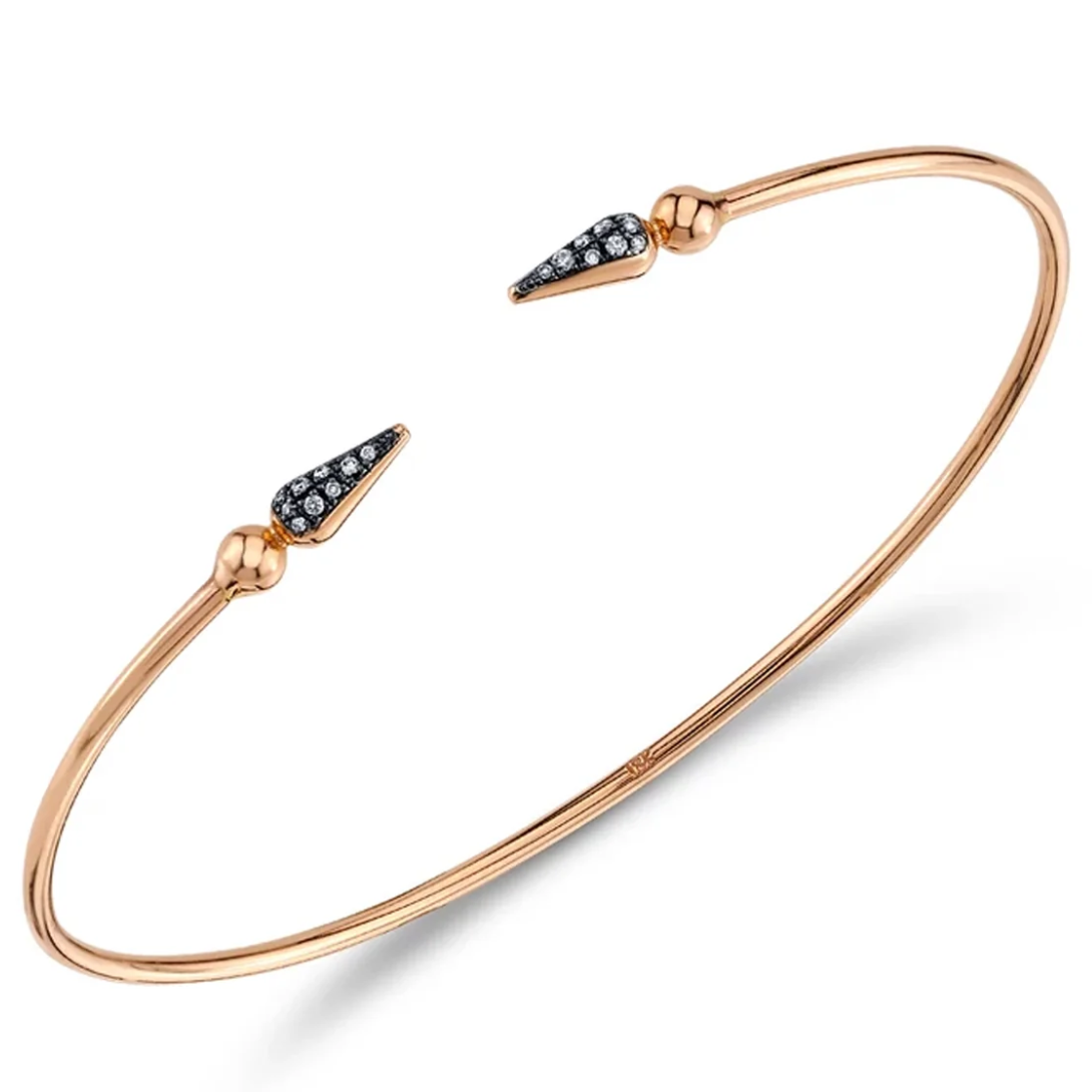 Pavé Shirley Diamond Spear Bangle