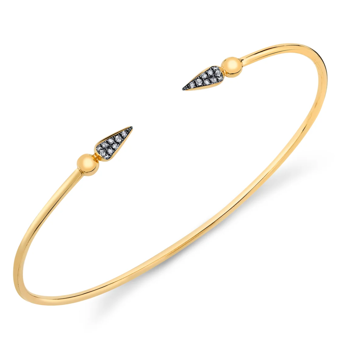 Pavé Shirley Diamond Spear Bangle