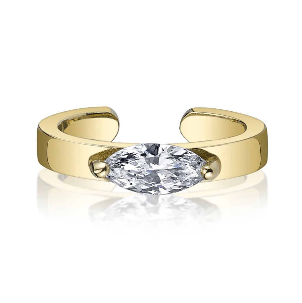 Marquis Diamond Ear Cuff