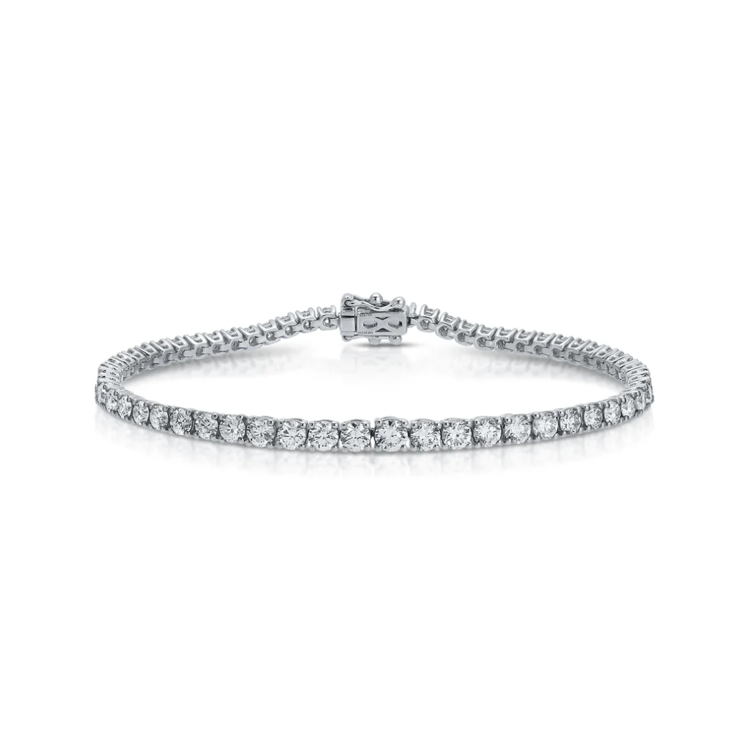 Graduated Small Diamond Hepburn Bracelet