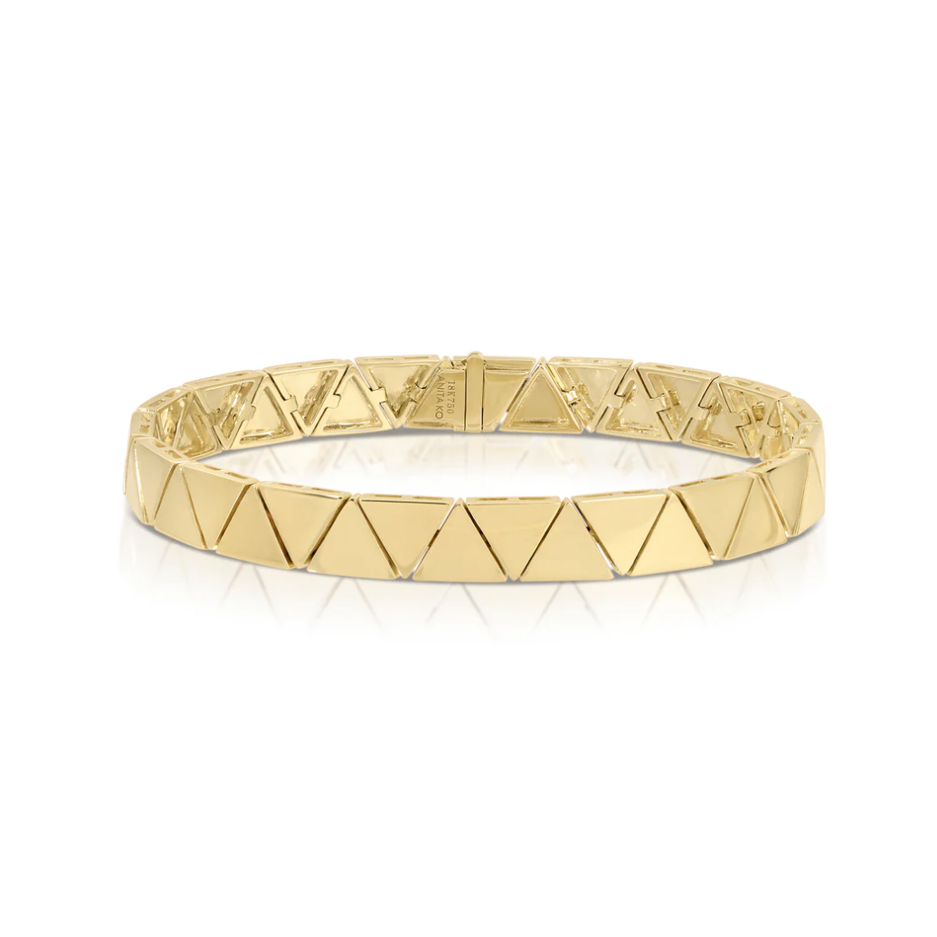 Wide Gold Cleo Bracelet