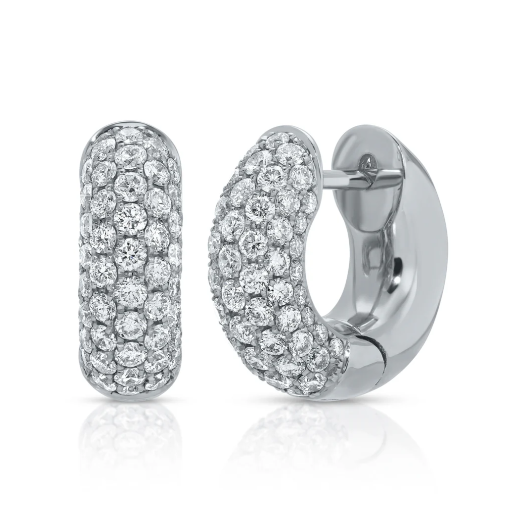 Pave Diamond Cosmo Huggies