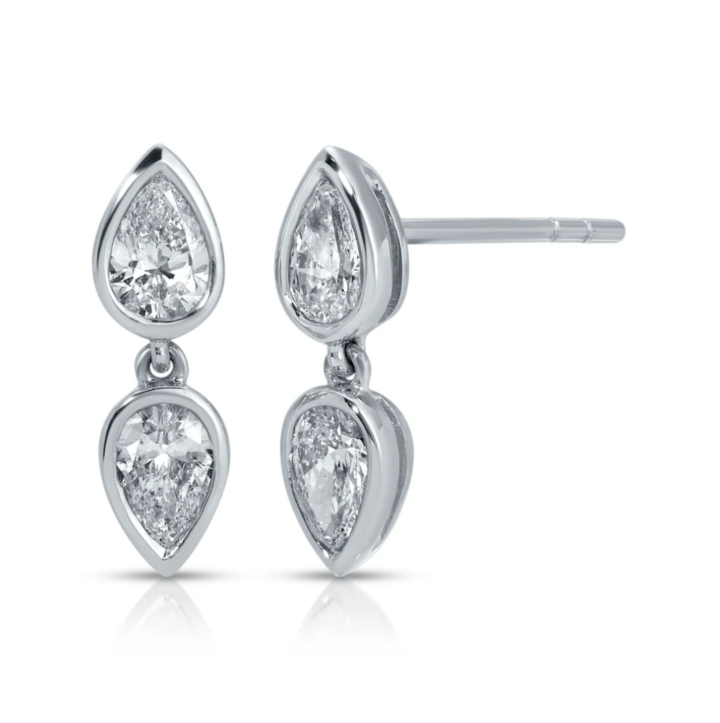 Bezeled Elodie Stud