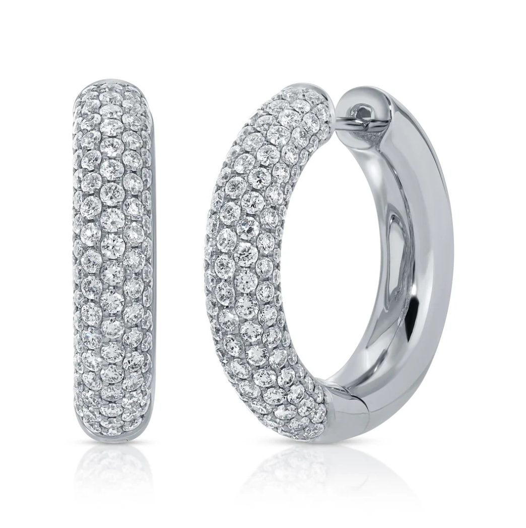 Diamond Cosmo Hoops