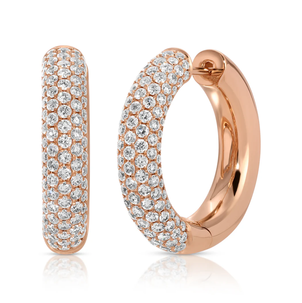 Diamond Cosmo Hoops