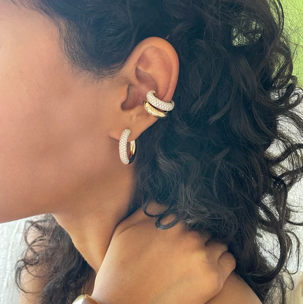 Diamond Cosmo Hoops