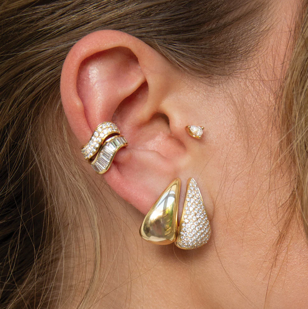 Diamond Claw Earrings