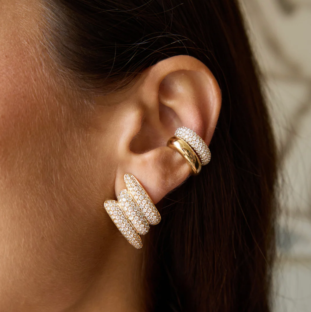 Large Diamond Claire Earrings