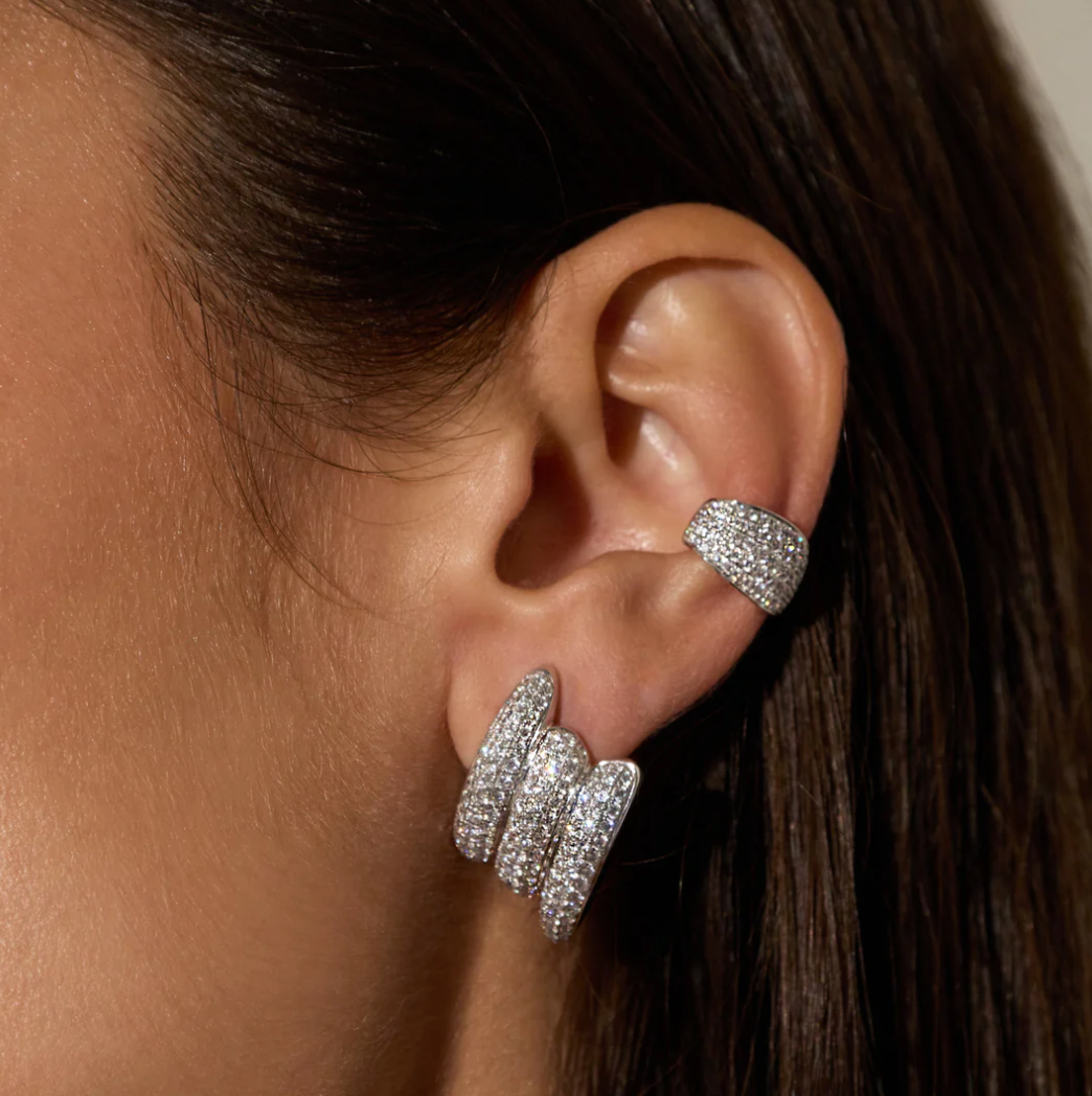 Large Diamond Claire Earrings