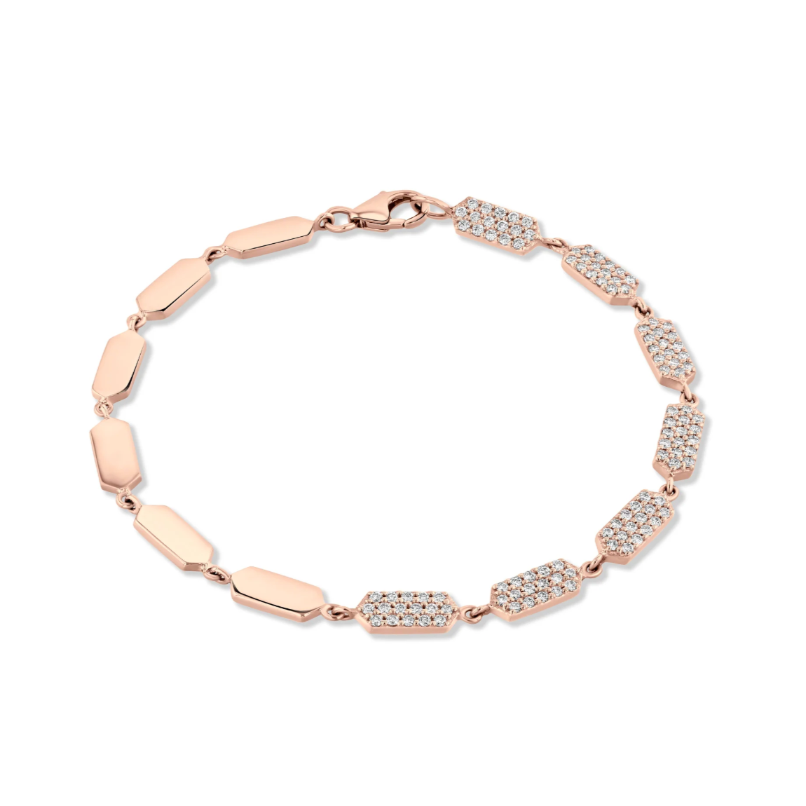 Diamond Confetti Bracelet - Half Pave