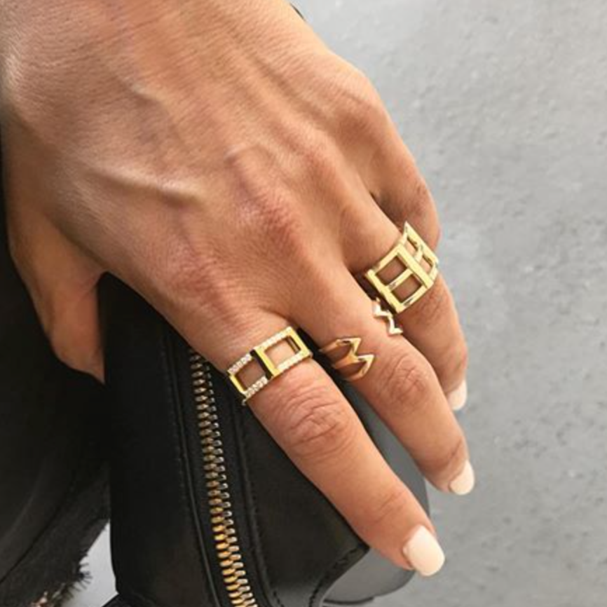 Diamond Half Cage Ring
