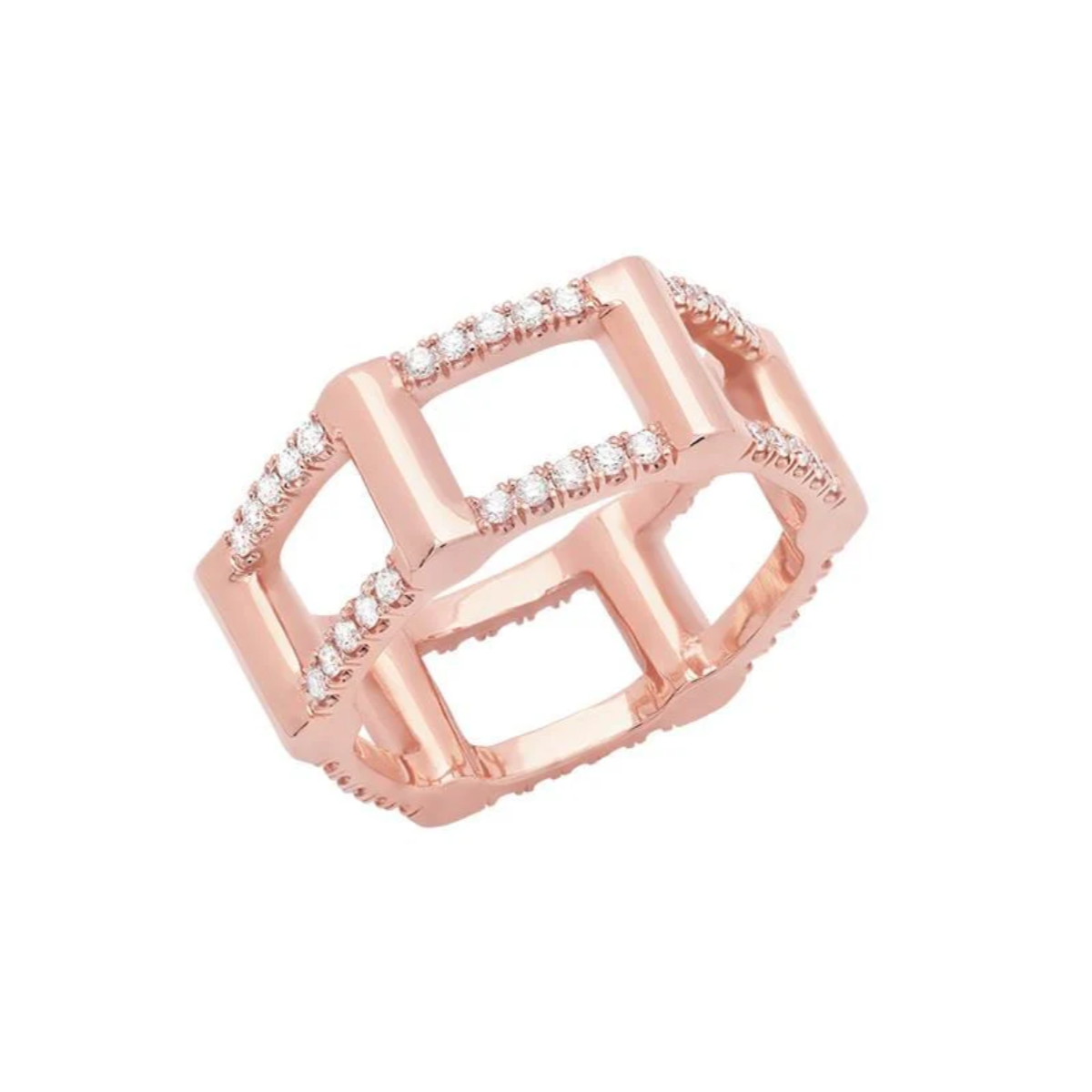Diamond Half Cage Ring