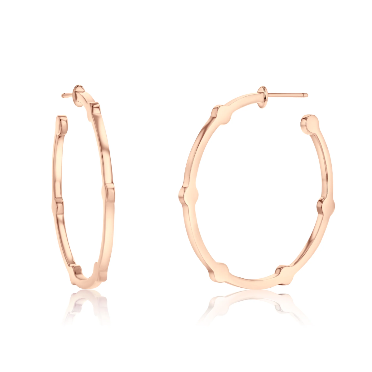 Medium Thin Cage Hoops