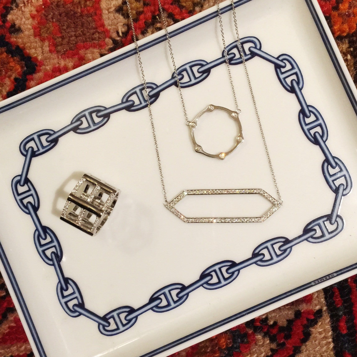 Cage Ring With Diamonds
