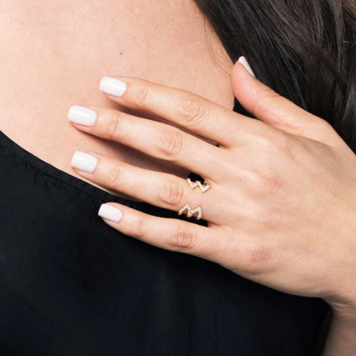 Diamond Stacked Dagger Ring