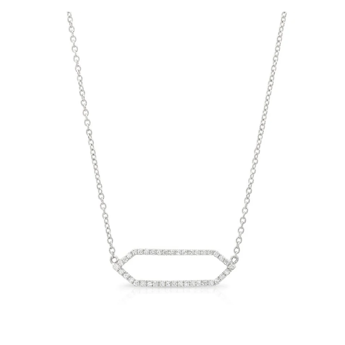 All Diamond Mini Marquis Necklace
