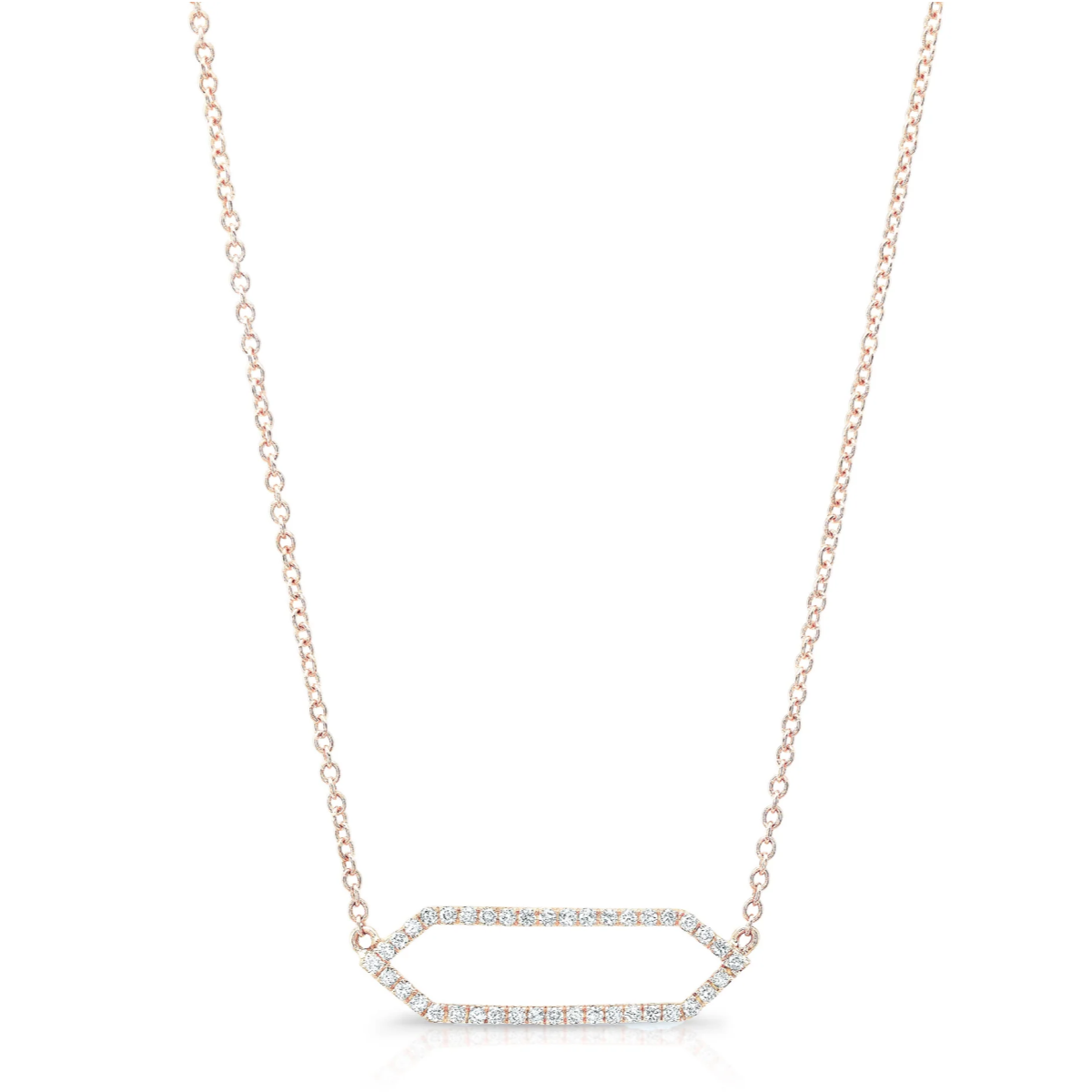All Diamond Mini Marquis Necklace