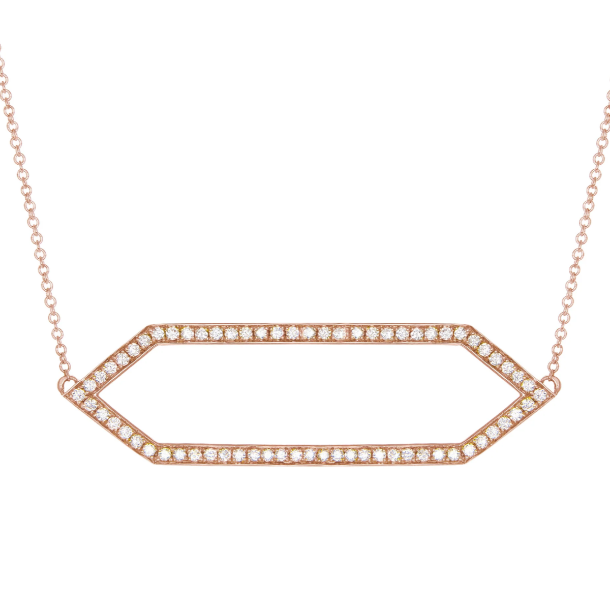 Large Diamond Marquis Necklace