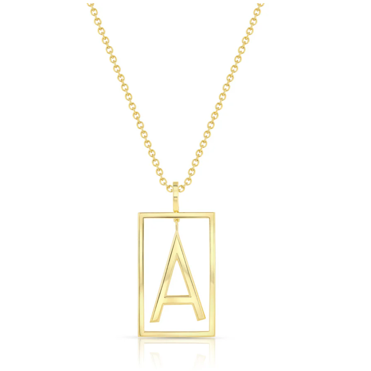 Large Deco Initial Necklace