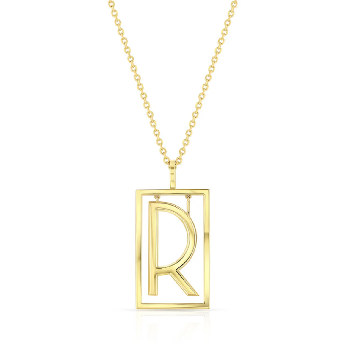 Large Deco Initial Necklace