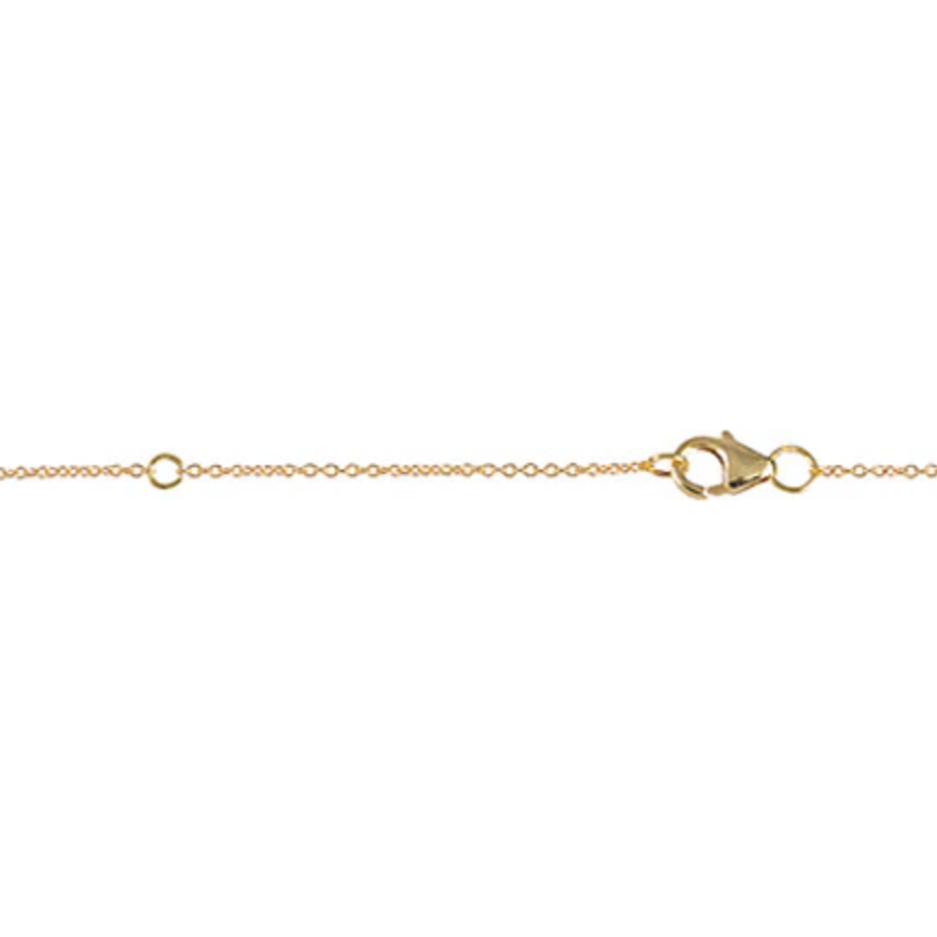 Mini Marquis Necklace with Diamond Points