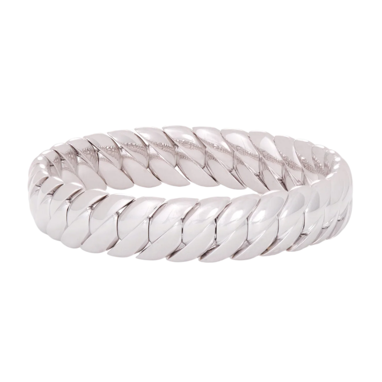 Narrow Polish Wave Link Bracelet