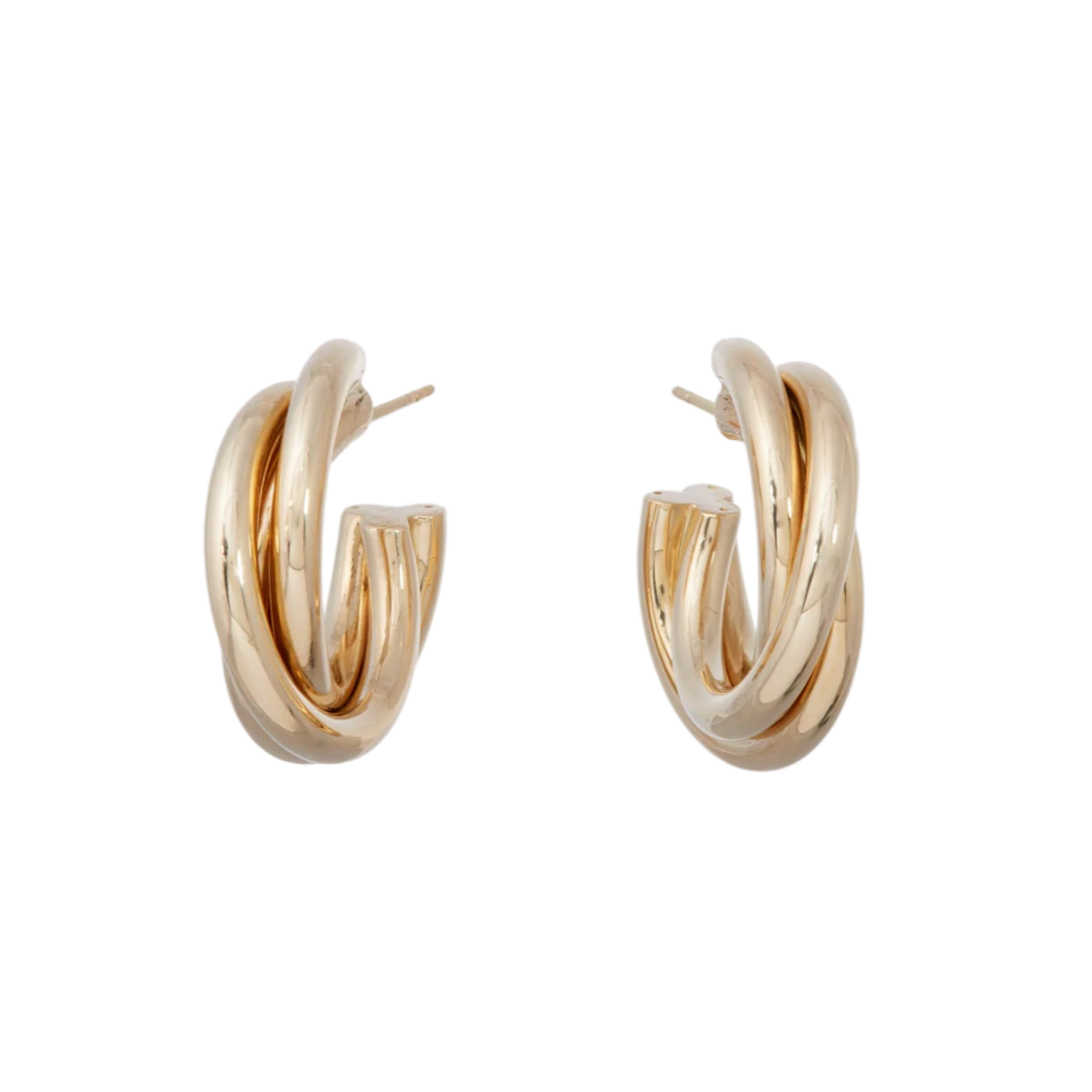 Triple Intertwined Hoop Earring