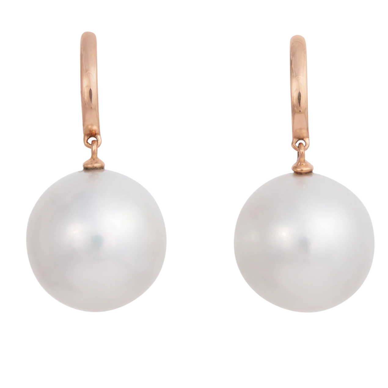Floating Pearl Earrings With Bar Top