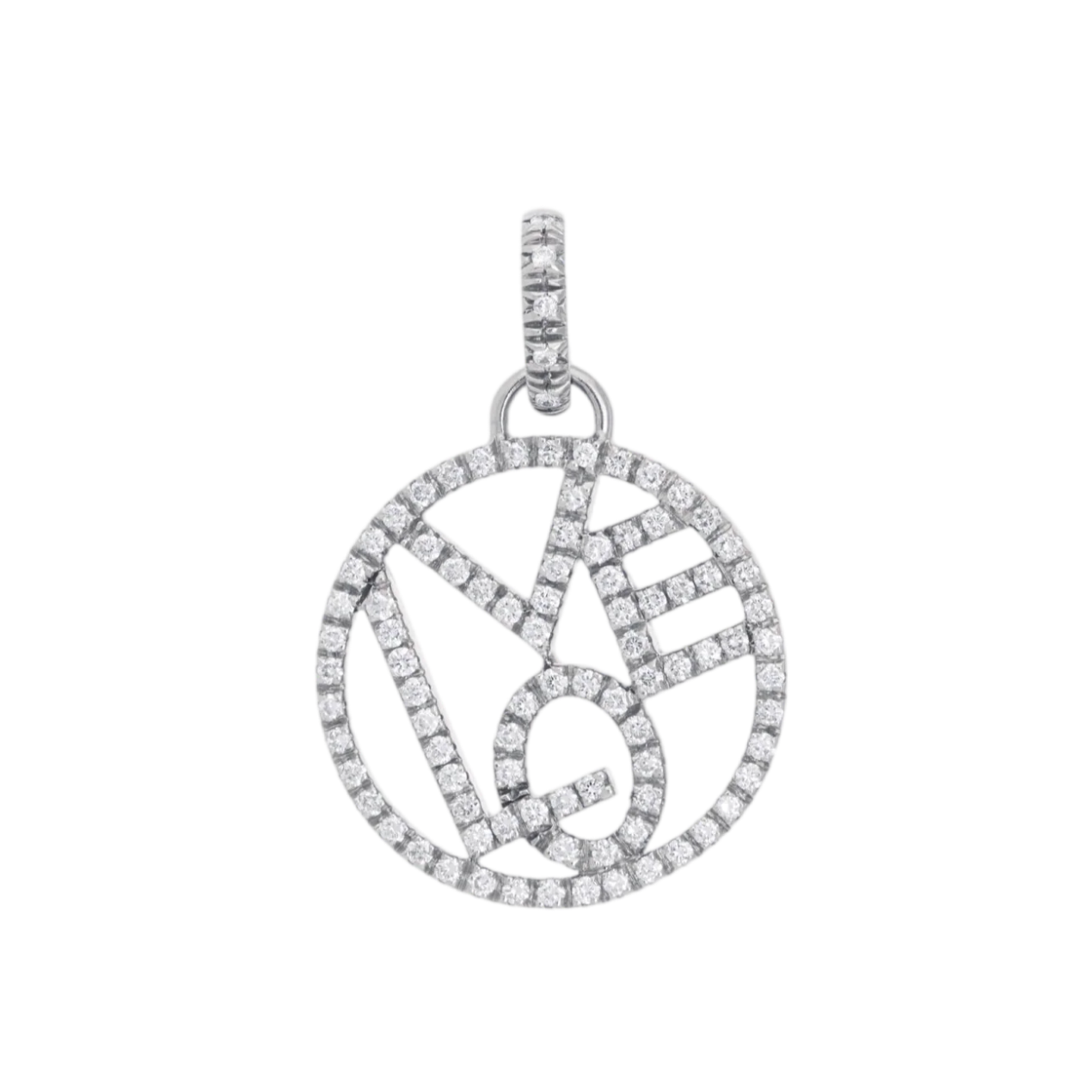 Love Charm With Diamonds - Large