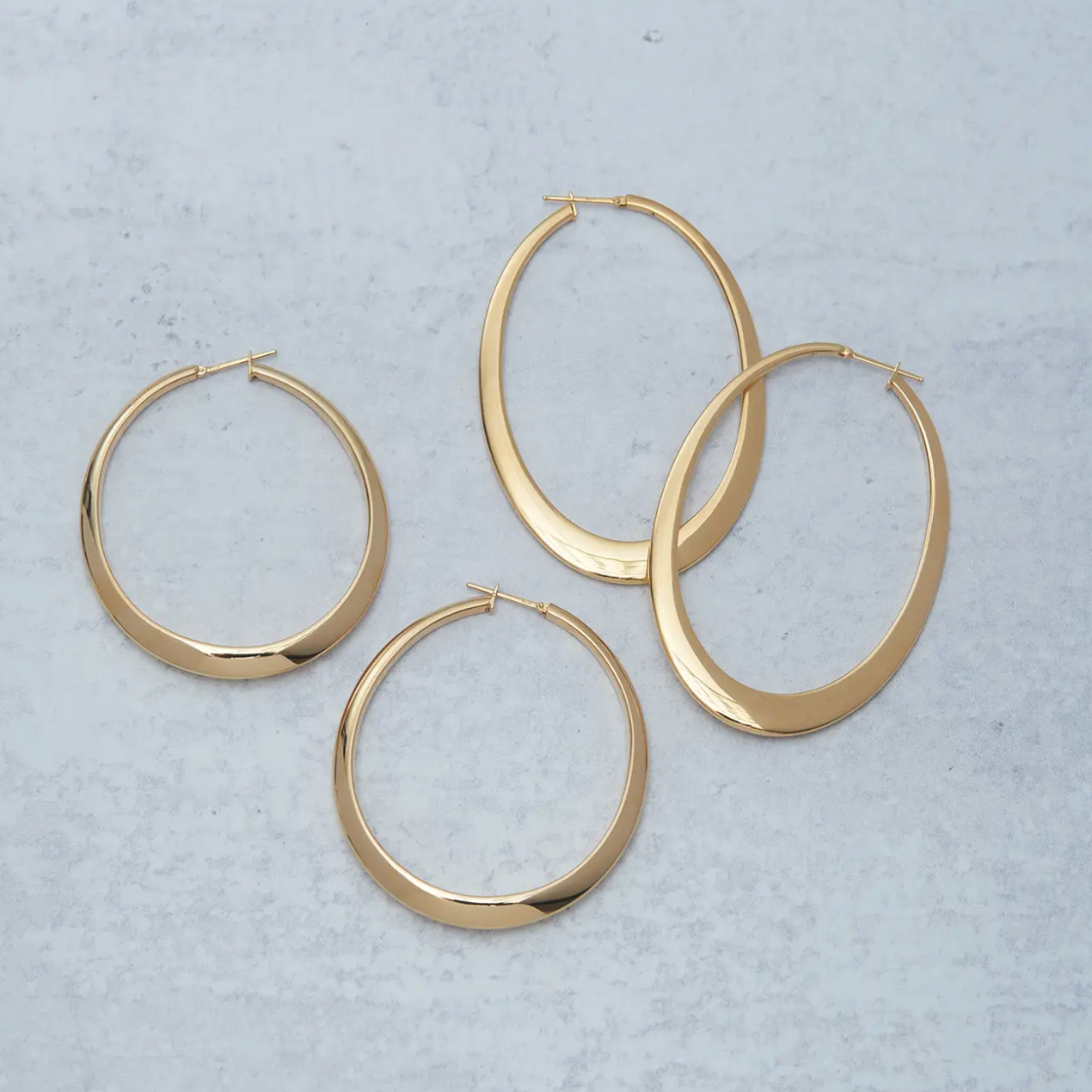 Crescent Hoop Earrings